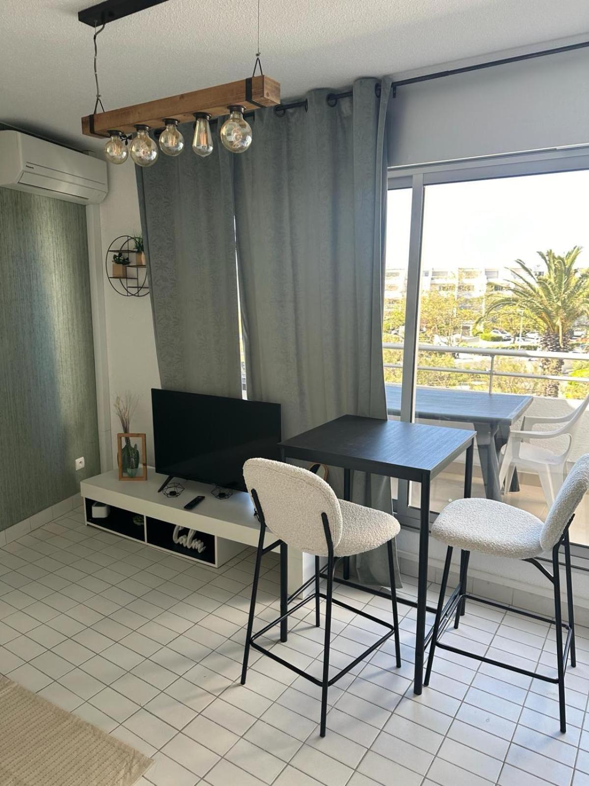 Studio Premiere Ligne Mer Parking La Grande Motte Luaran gambar
